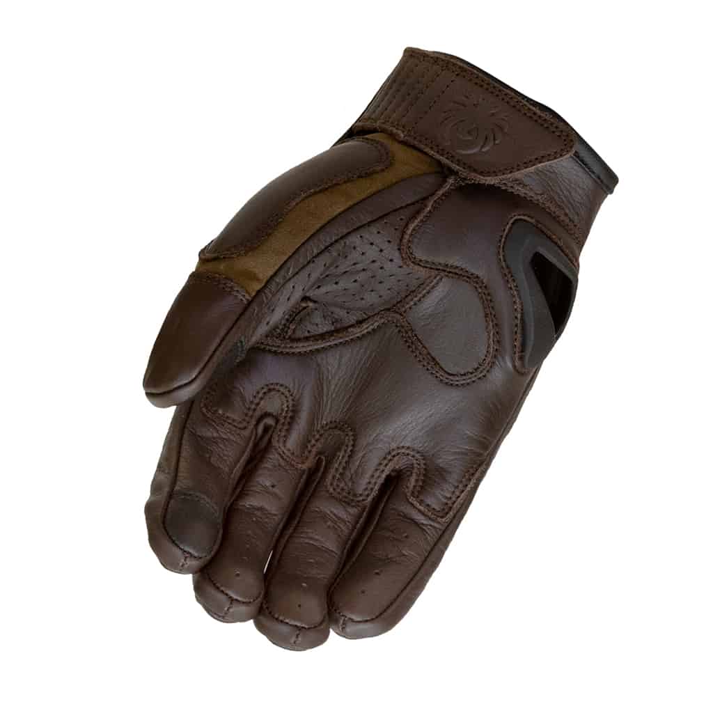 Merlin Glenn motorcycle gloves in olive