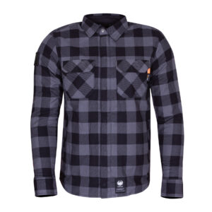 Merlin Sherbrook Riding Shirt in grey and black checkered pattern