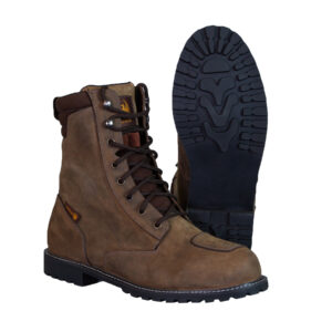 Studio image of the Merlin Drax II boots in brown