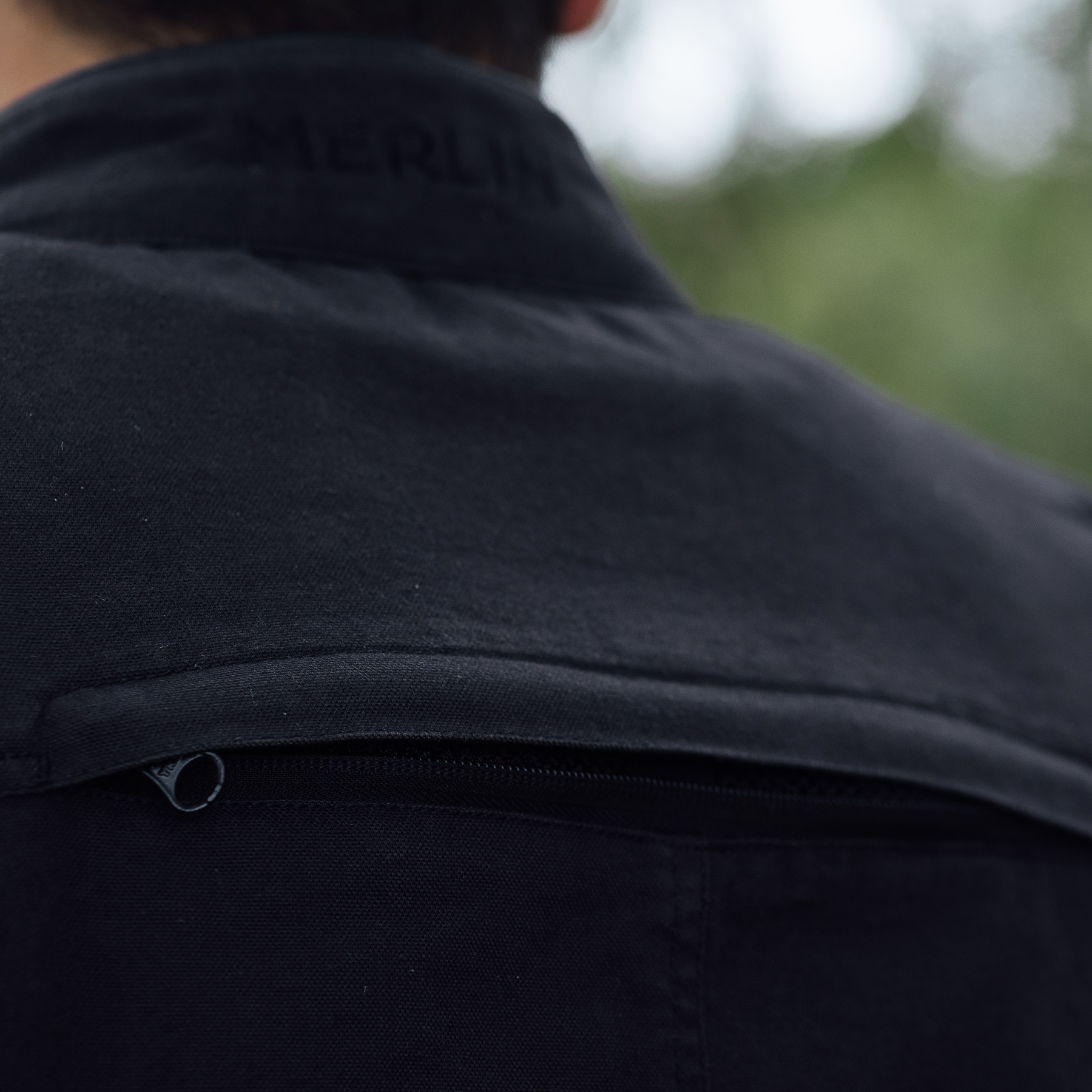 Lifestyle image of Merlin Mahala Pro jacket in black