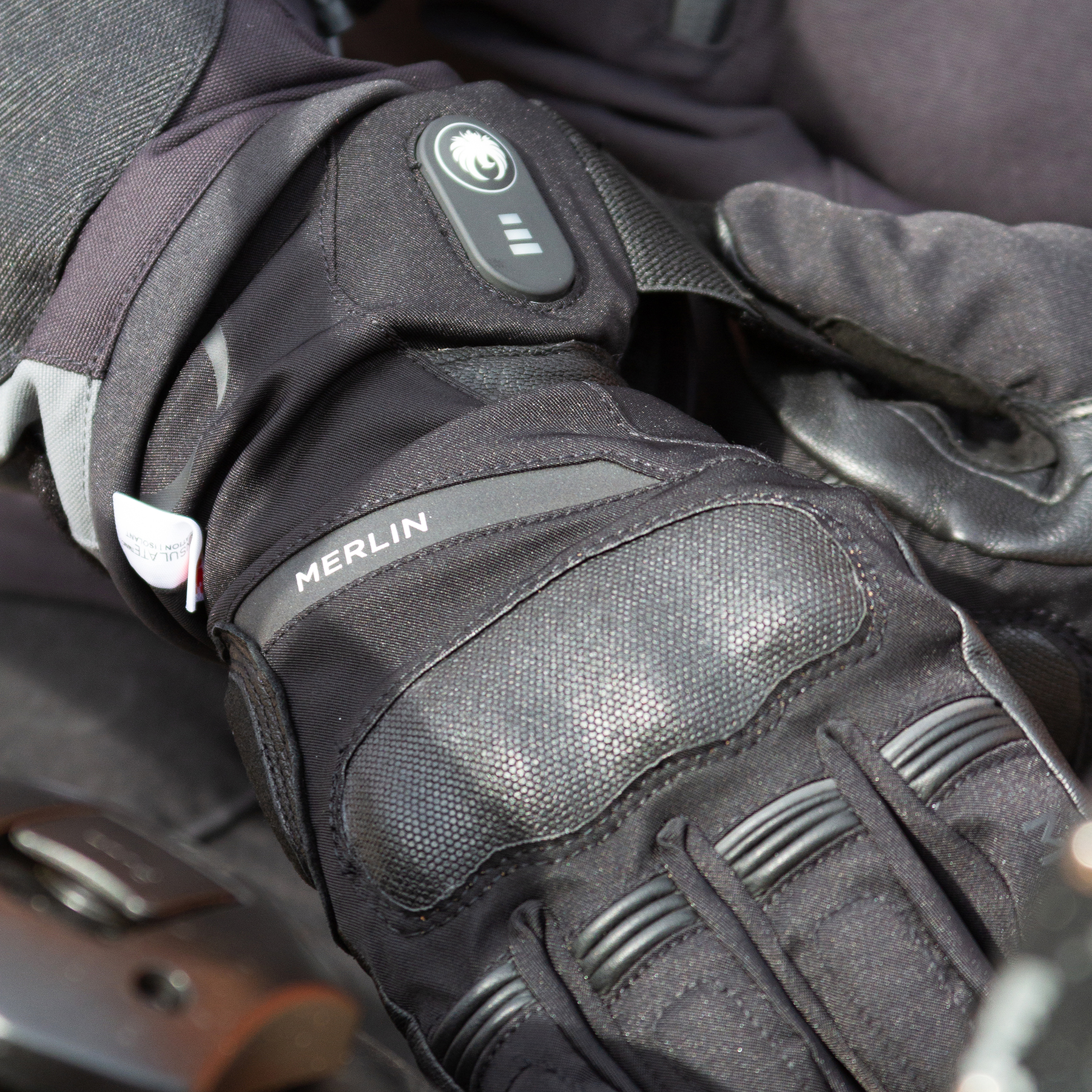 Lifestyle image of the Merlin Summit Heated Glove