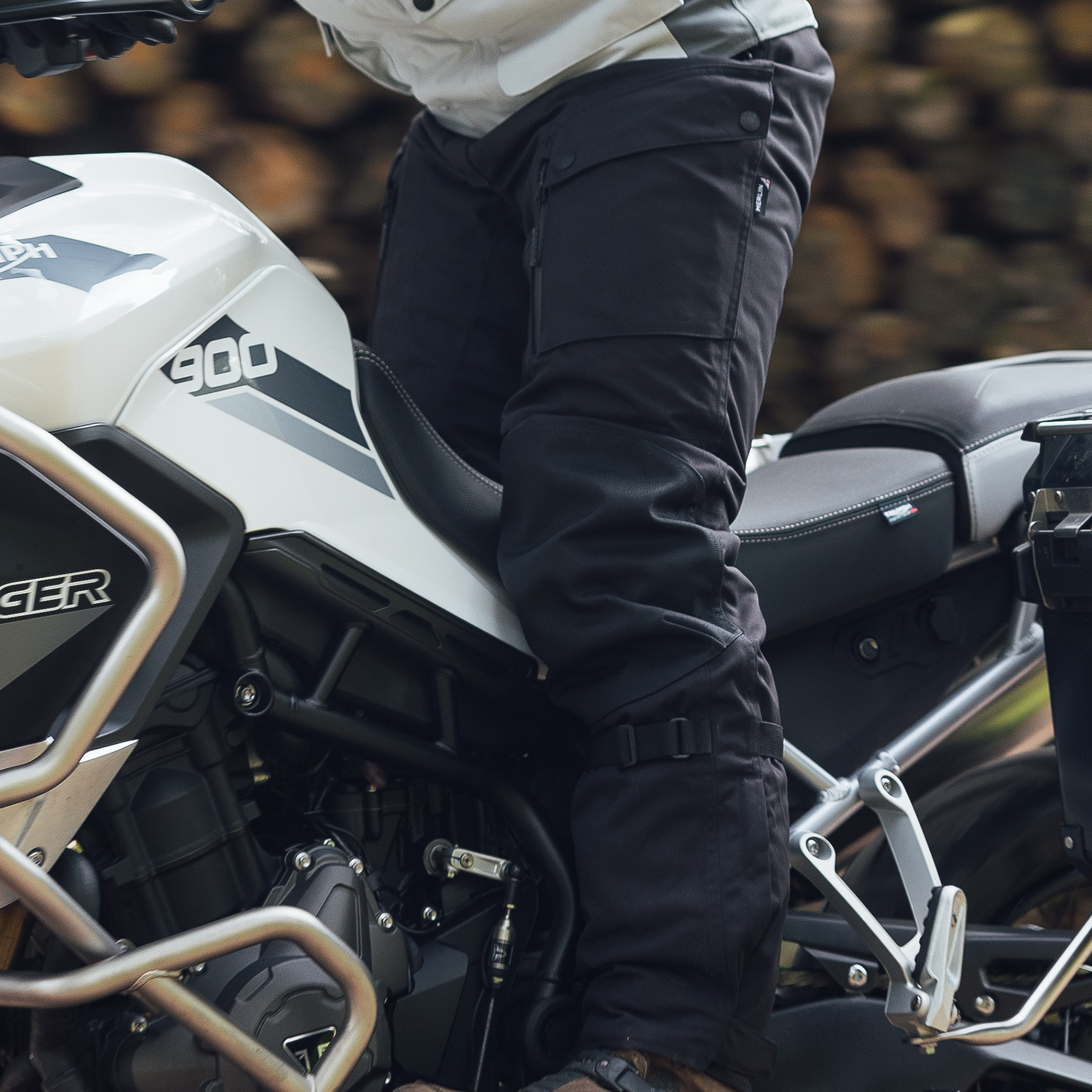 Merlin Condor Laminated Trouser in Black