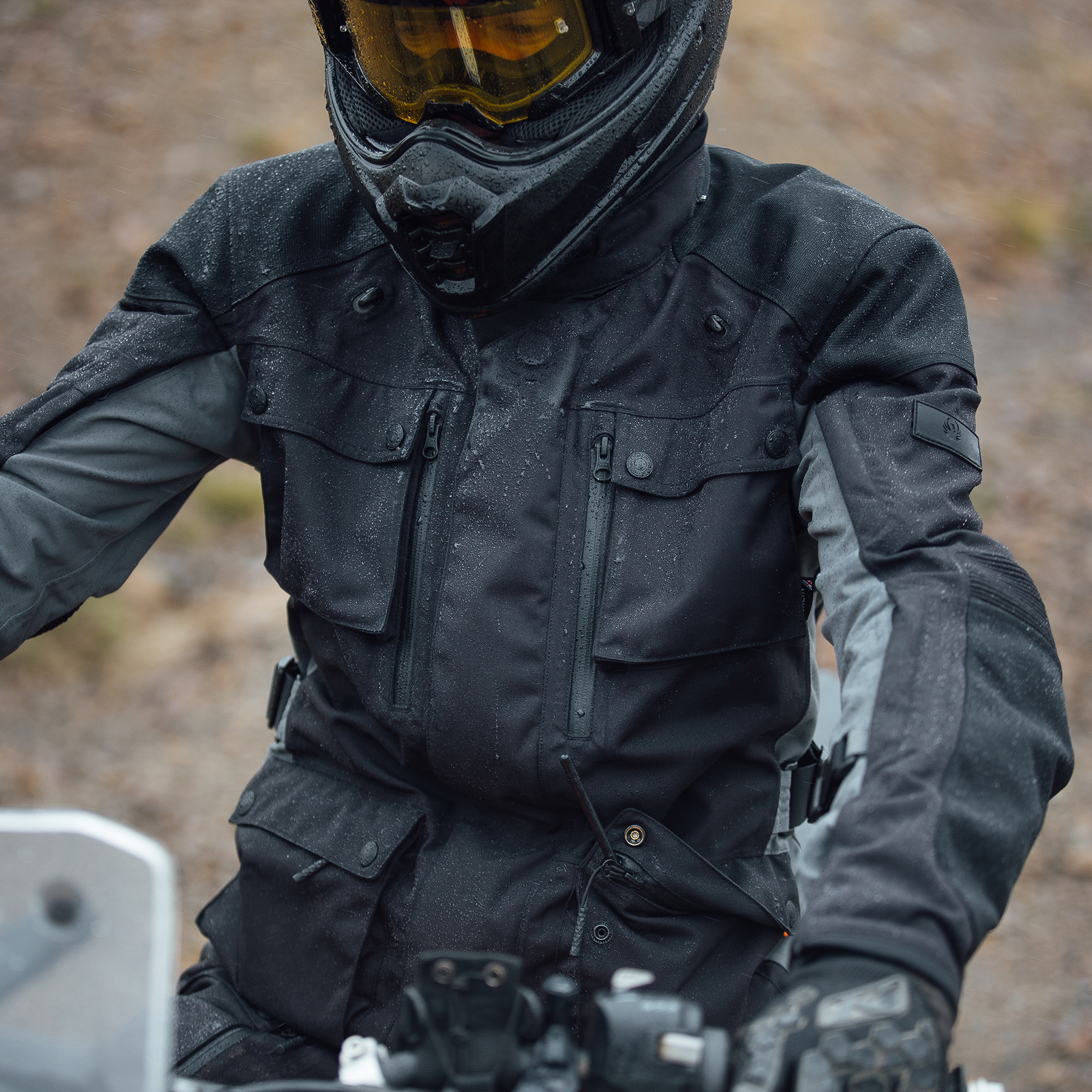 Merlin Solitude Motorcycle Jacket in Black/Grey