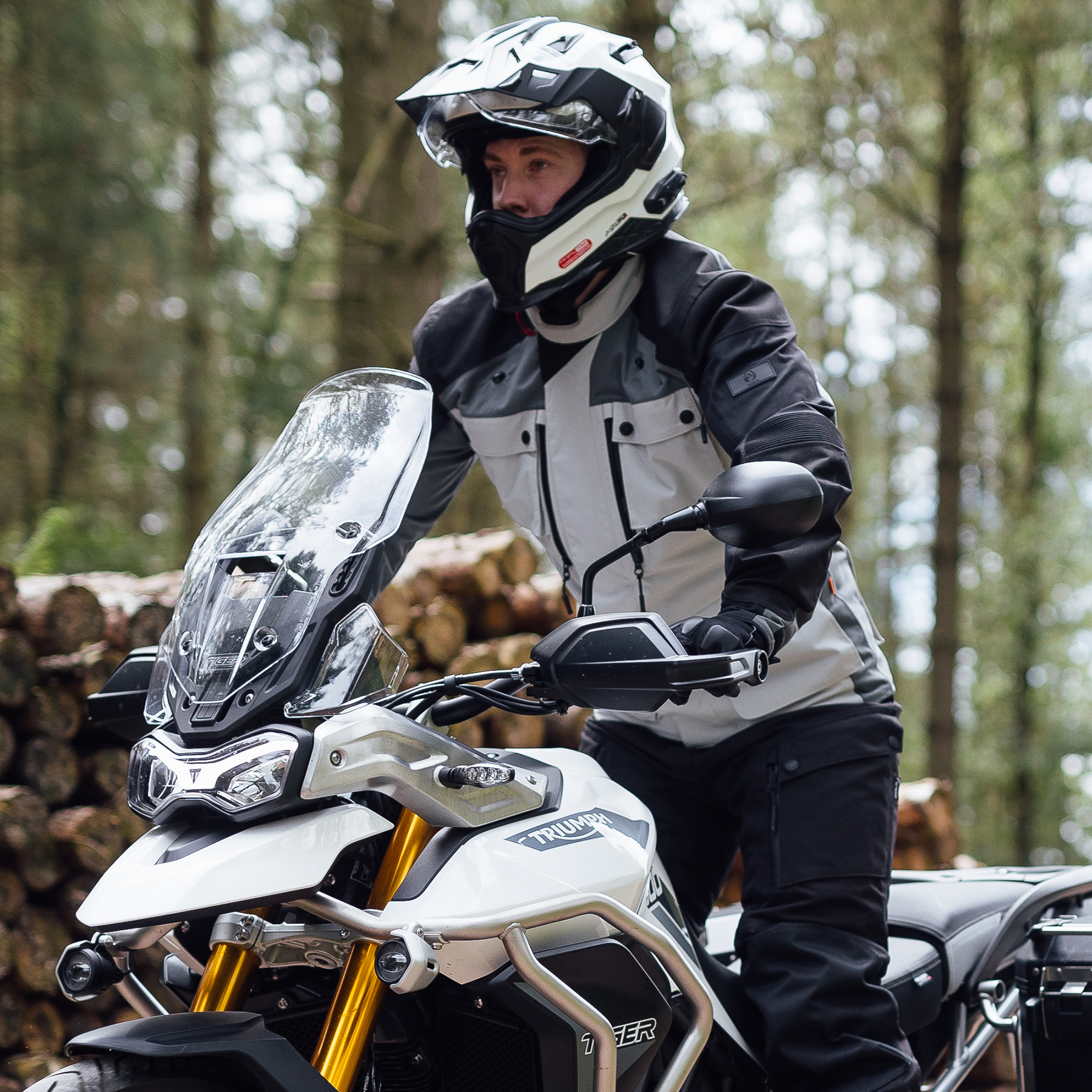 Merlin Solitude Motorcycle Jacket in Ice