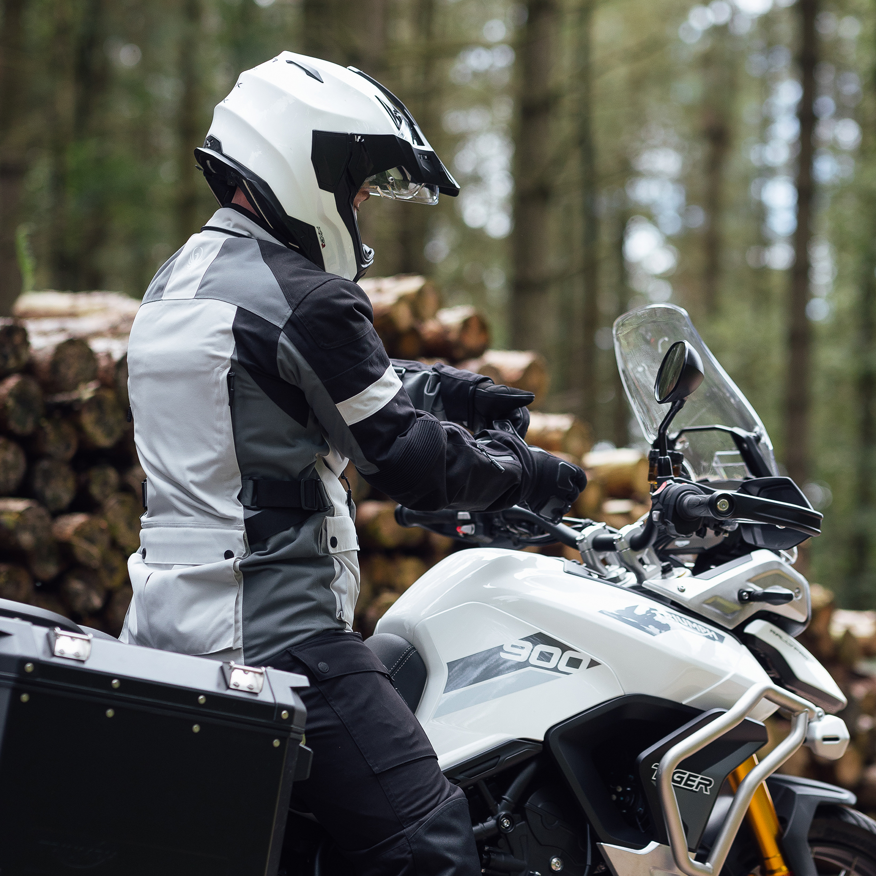 Merlin Solitude Motorcycle Jacket in Ice