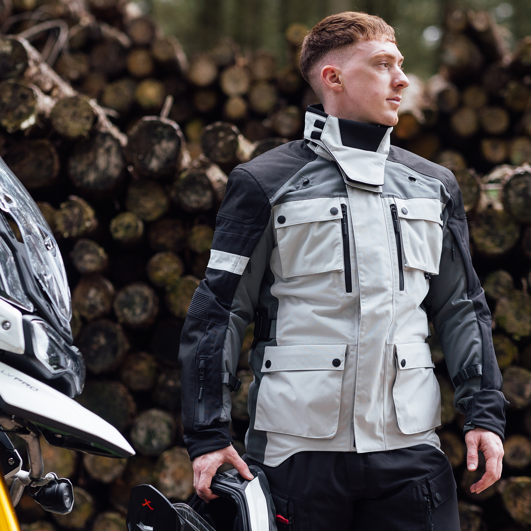 Merlin Solitude Motorcycle Jacket in Ice