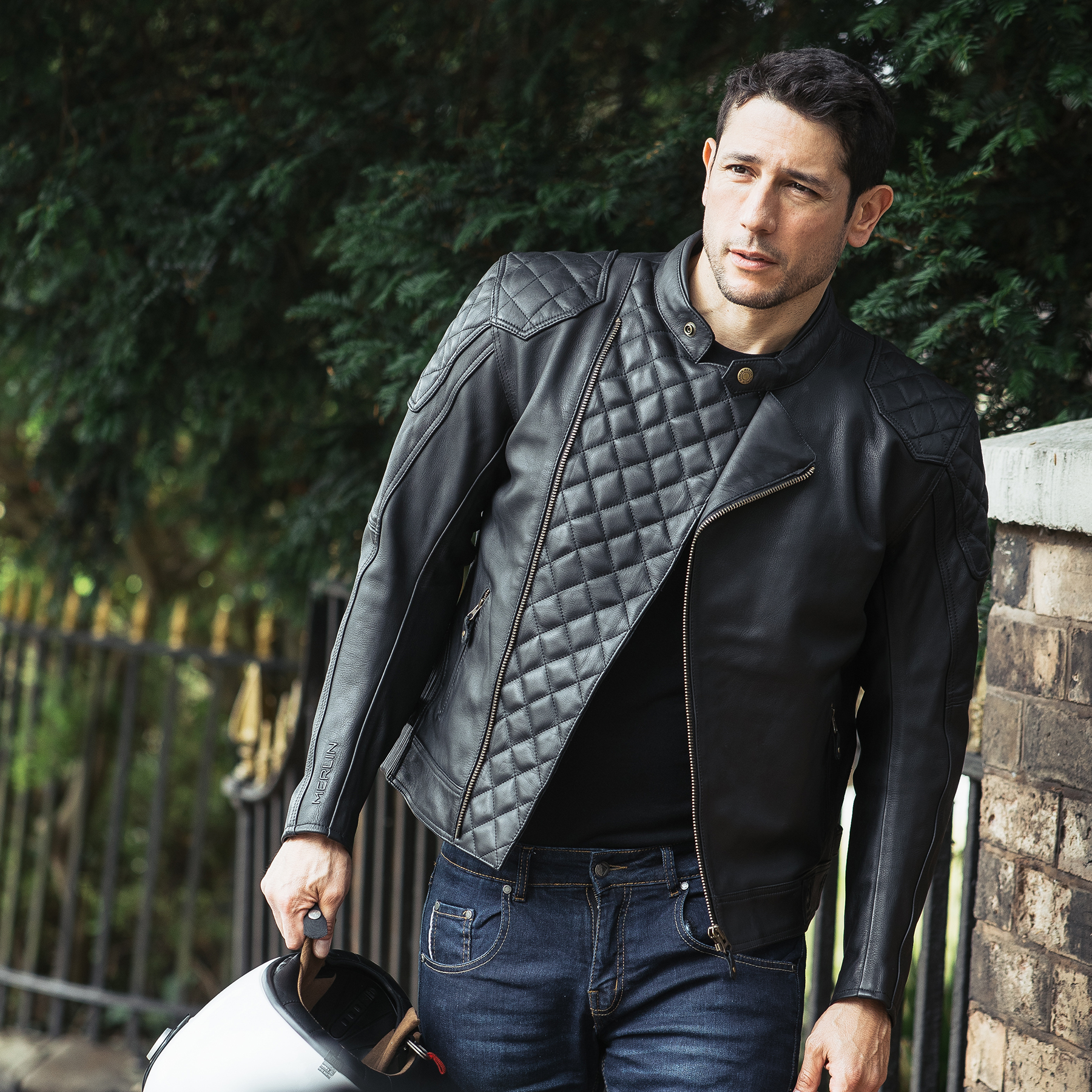 Merlin Chester jacket in black