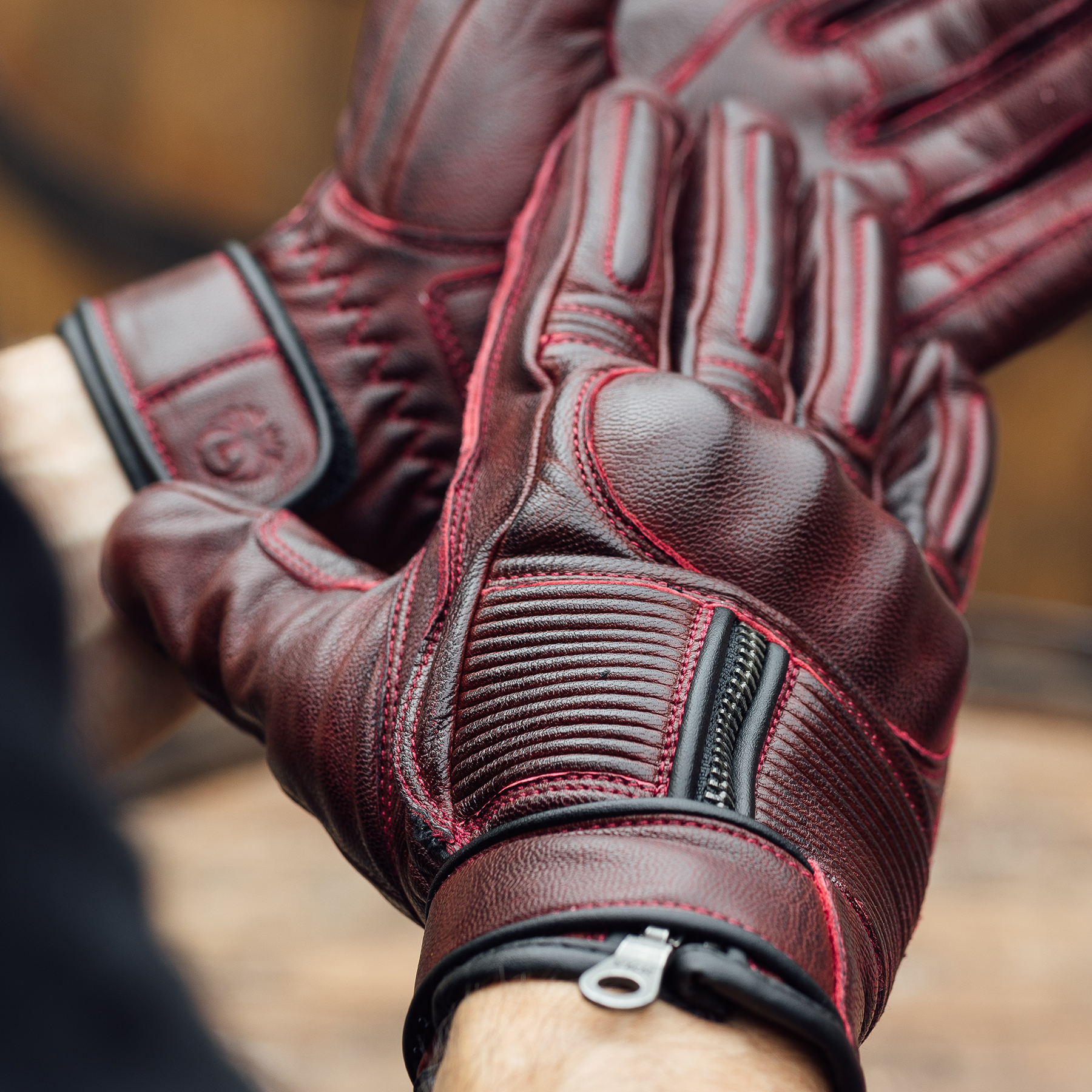Merlin Glory gloves in oxblood
