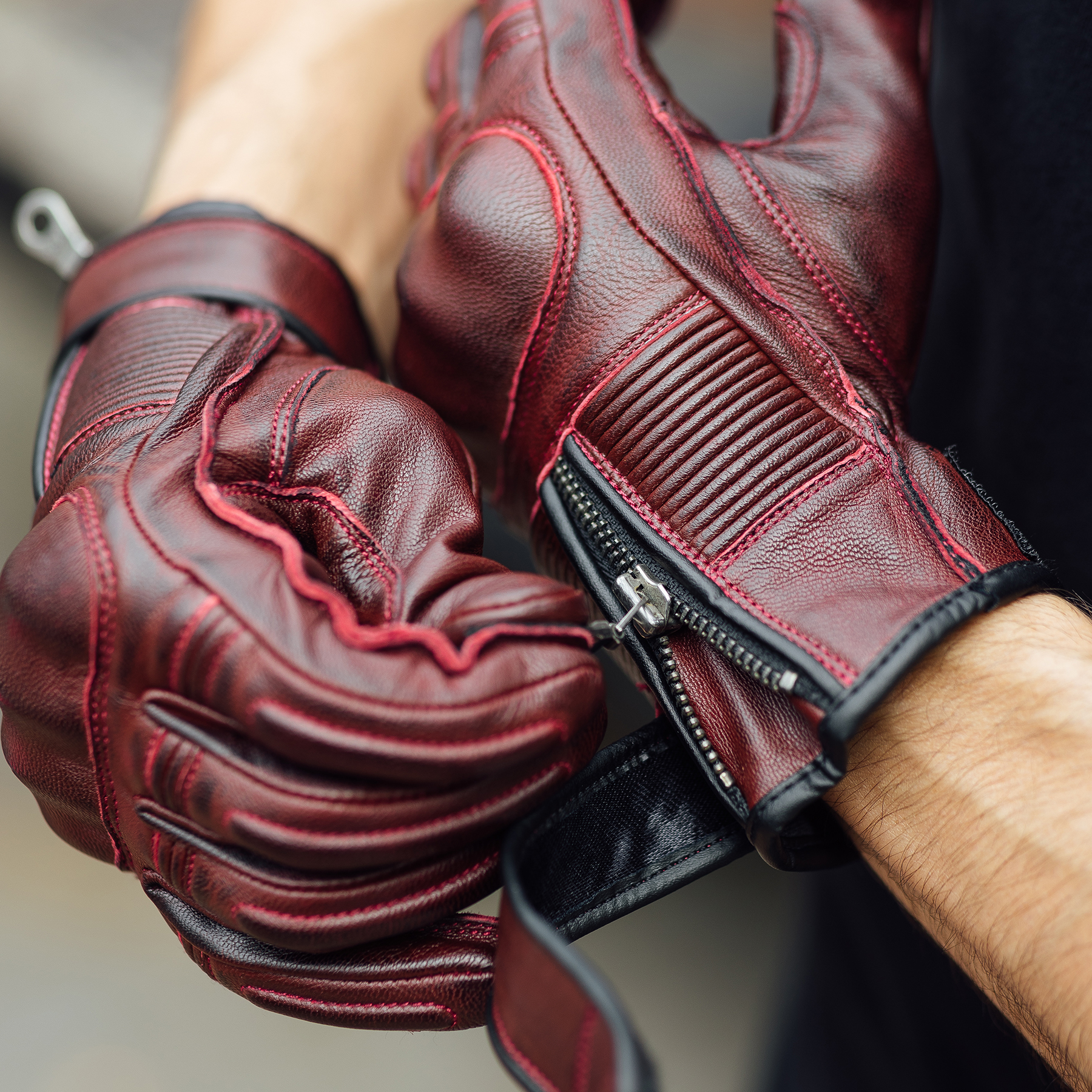Merlin Glory gloves in oxblood