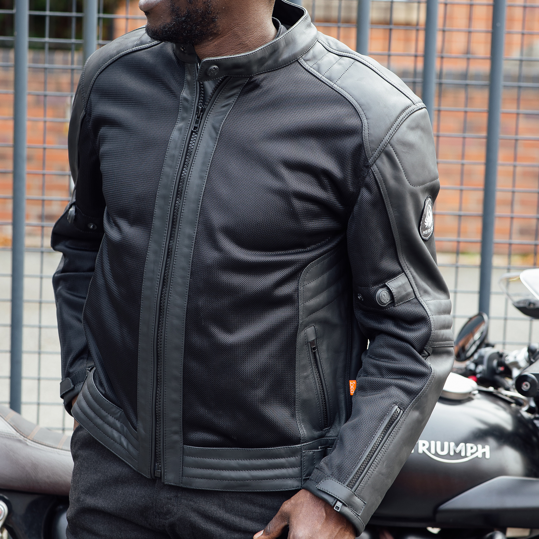Merlin Rigger mesh jacket black