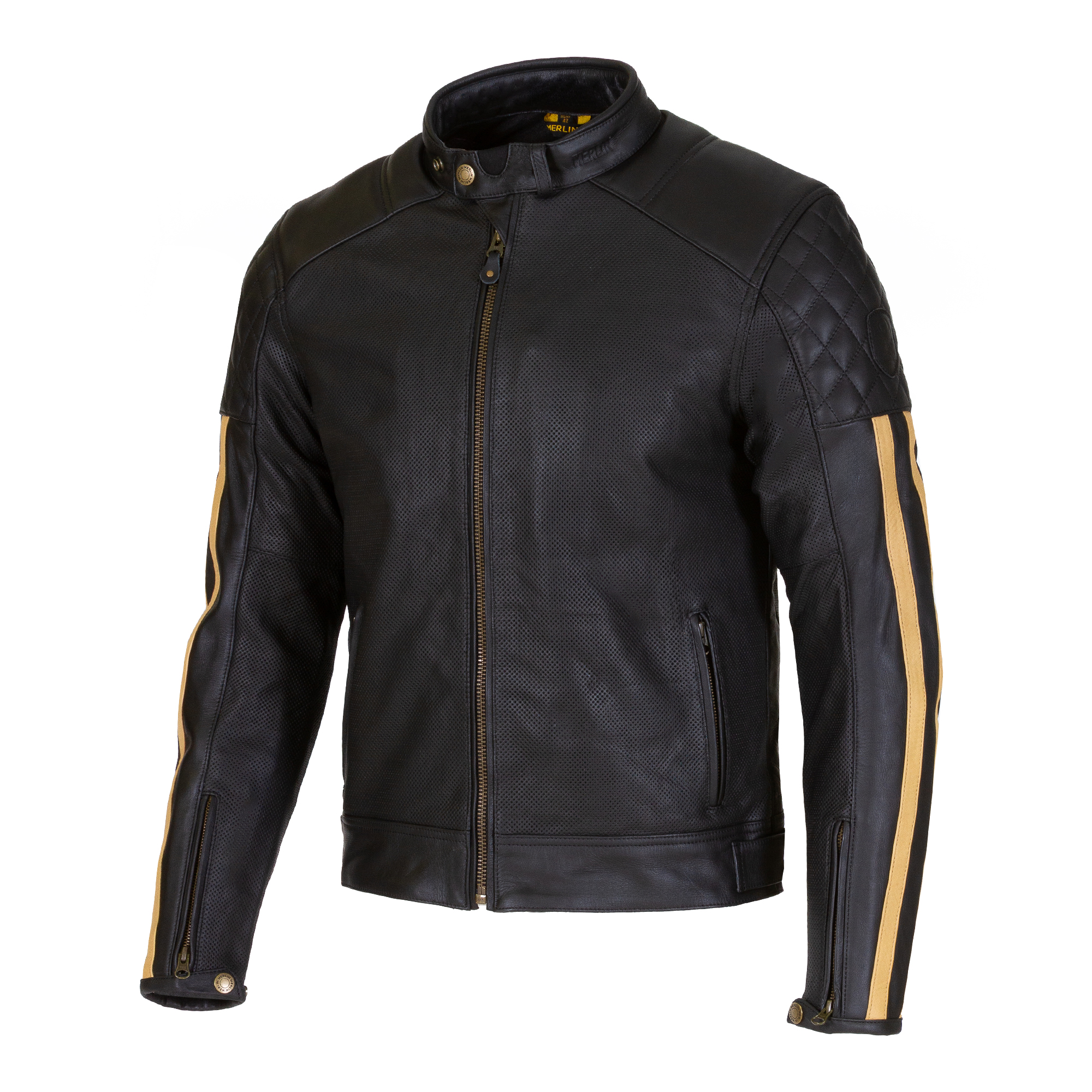 Icon Leather Jacket Merlin BlackGold
